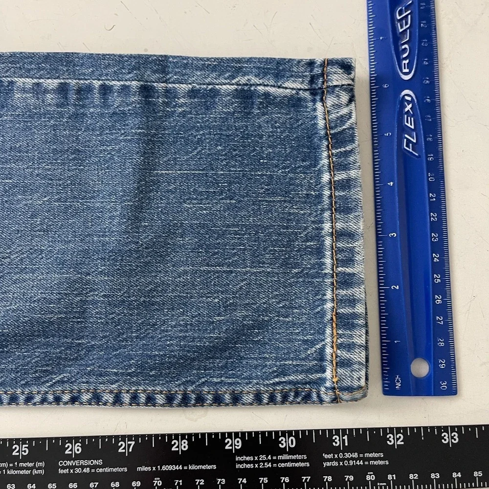 Levis 511 Jeans Mens 28x32 Blue Slim Fit Paint Splatter Denim Grunge Skater 90s